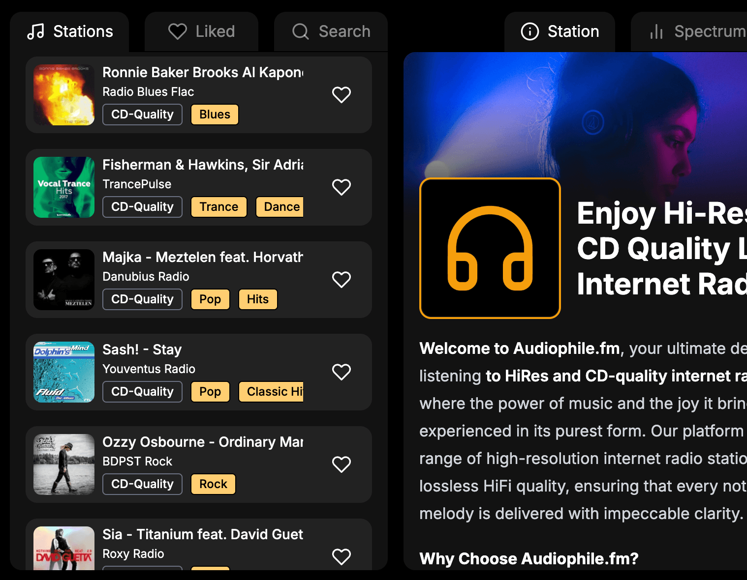 Free lossless music streaming